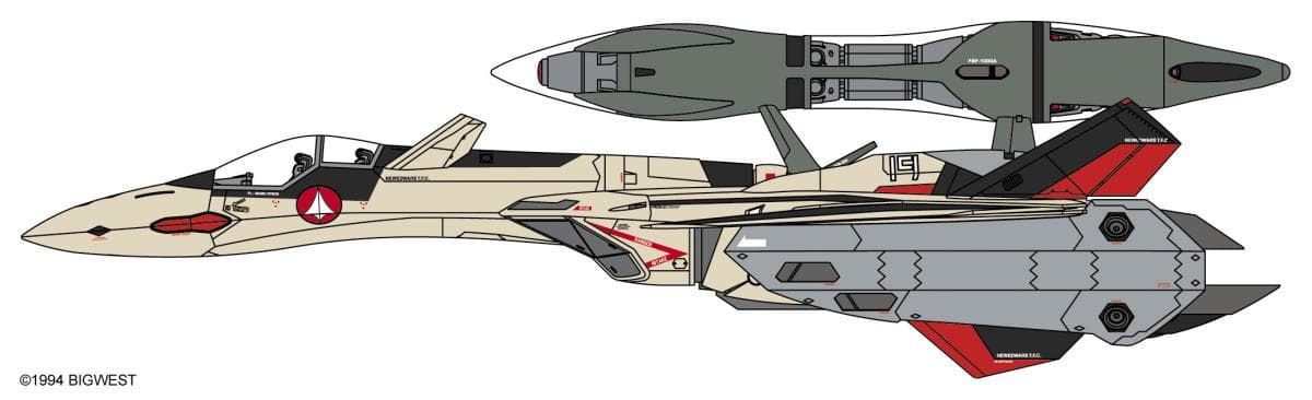 Yf-19 With Fast Pack And Fold Booster