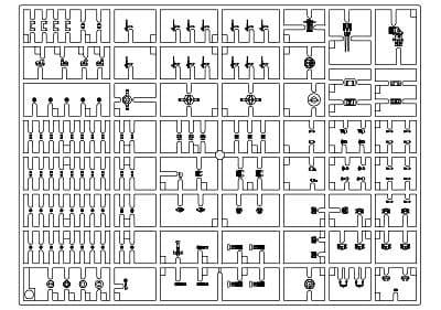 Japanese Navy Ship Equipments Set A (Machine Guns & Optical Weapons)