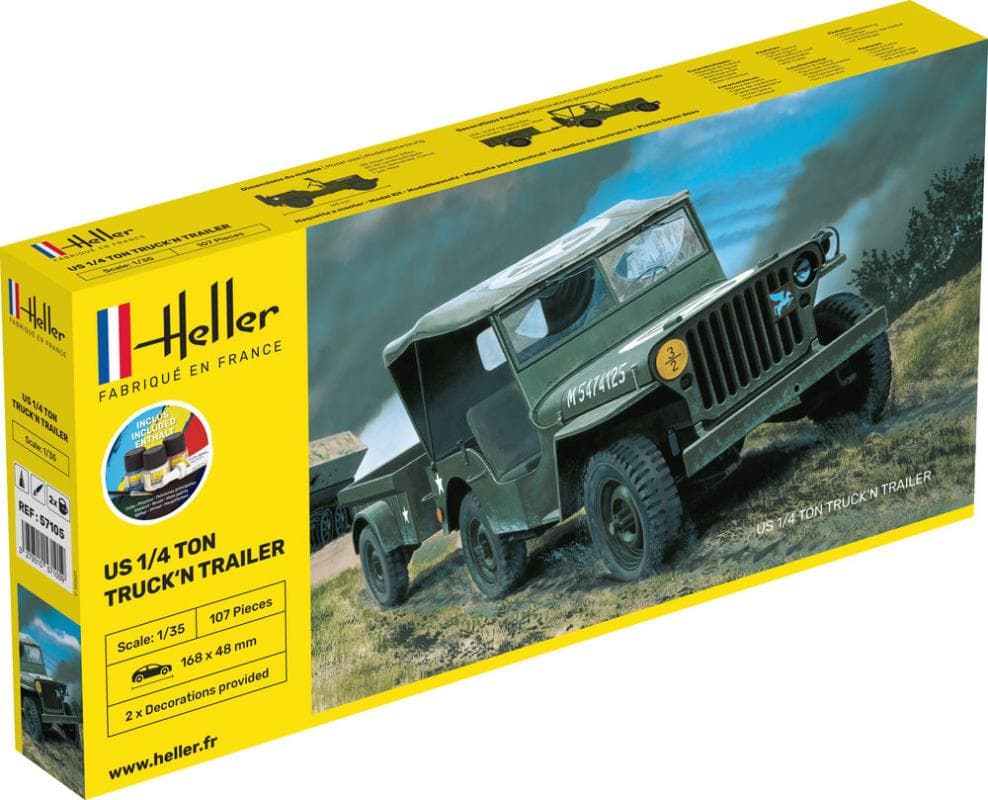 Us 1/4 Ton Truck And Trailer - Starter Kit