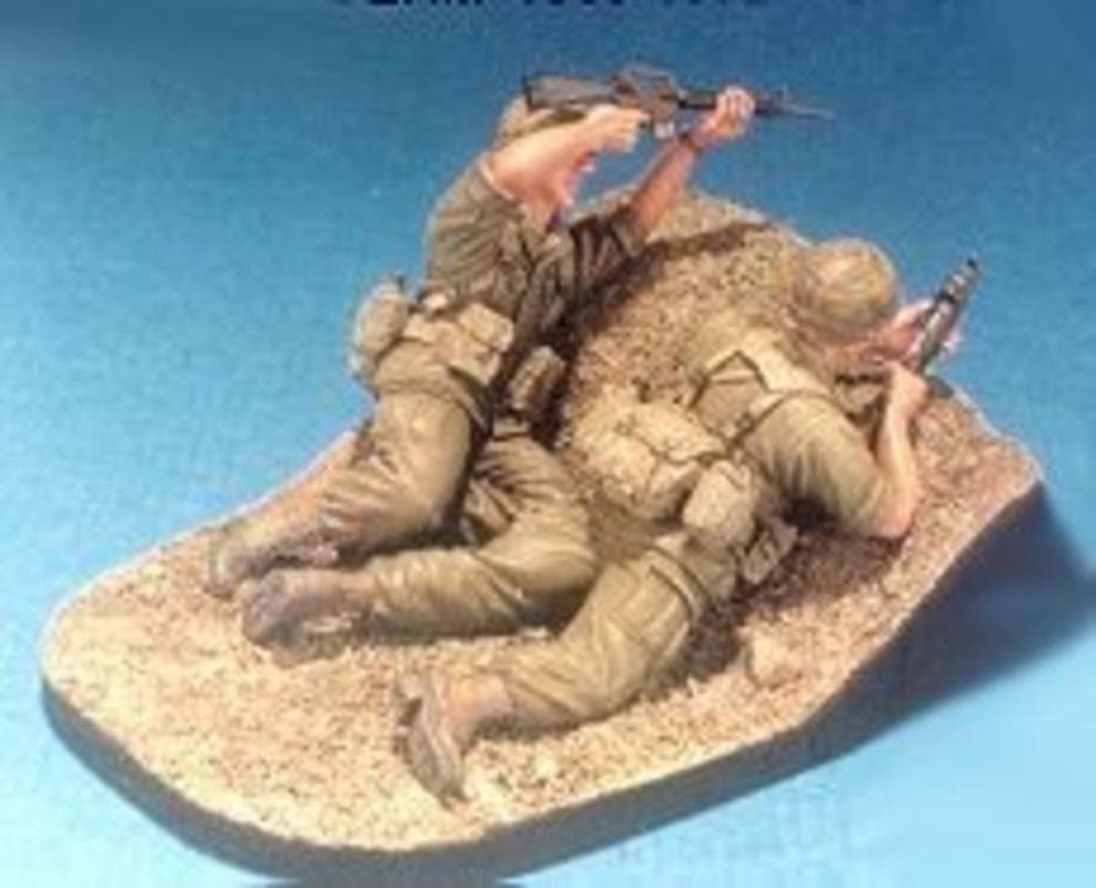 Fire Team 1969-1972 2 Figures W/Base