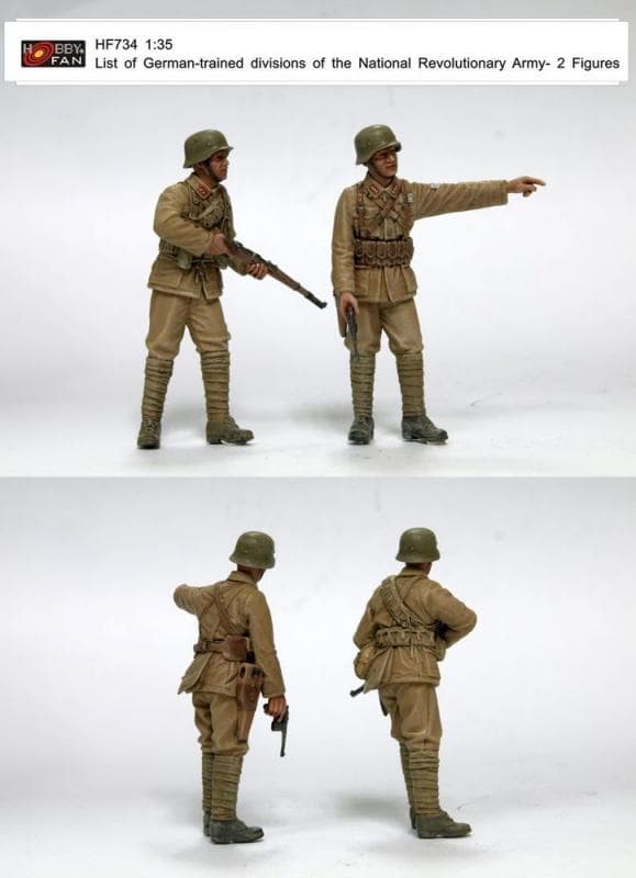 List Of German-Trained Divisions Of The National Revolutionary Army - 2 Resin Figures