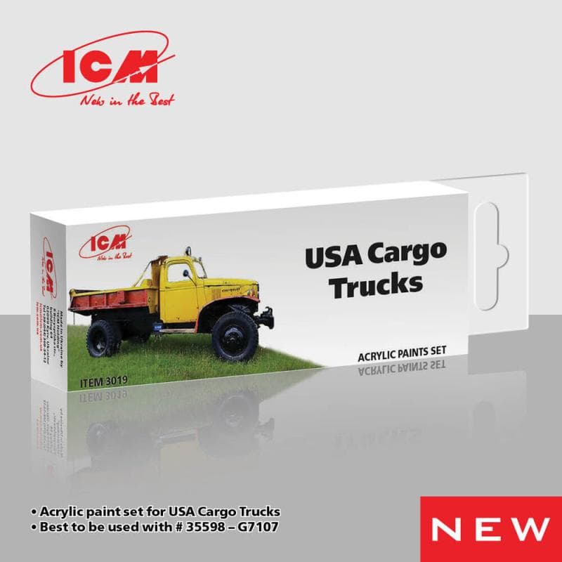Acrylic Paint Set For Usa Cargo Trucks