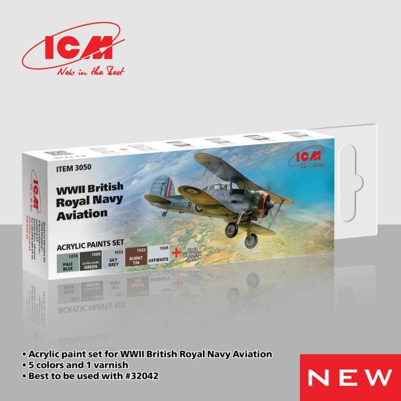 Acrylic Paint Set - Wwii British Naval Aviation [6 X 12 Ml]