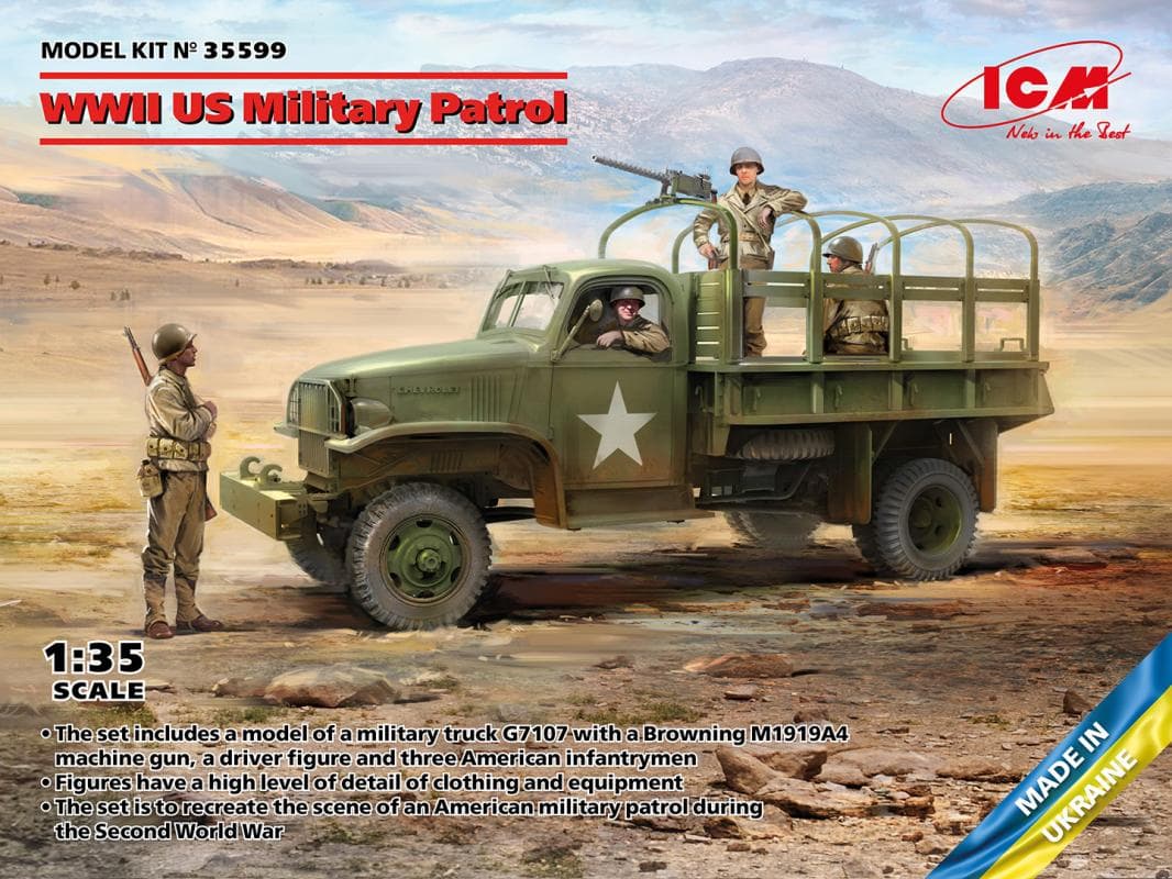 Wwii Us Military Patrol (G7107 With Mg M1919a4)