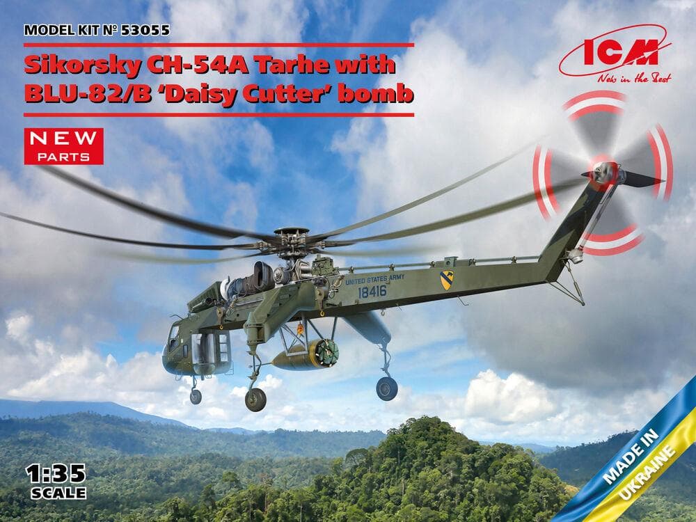 Sikorsky Ch-54a Tarhe With Blu-82/B Daisy Cutter Bomb