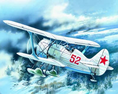 I-15 Bis, Wwii Soviet Fighter Biplane, Winter Version