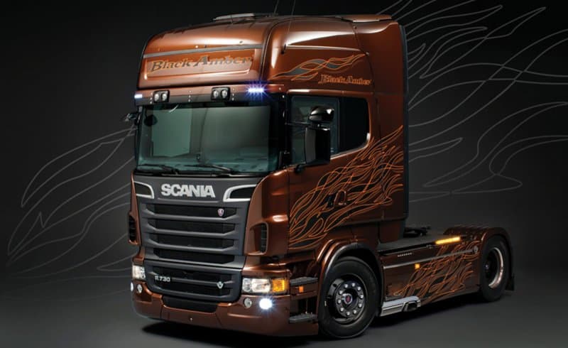 Scania R730 V8 Black Amber