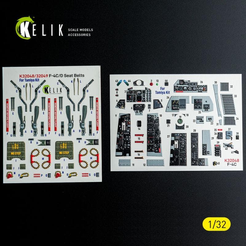 F-4c - Interior 3d-Decals [Tamiya]