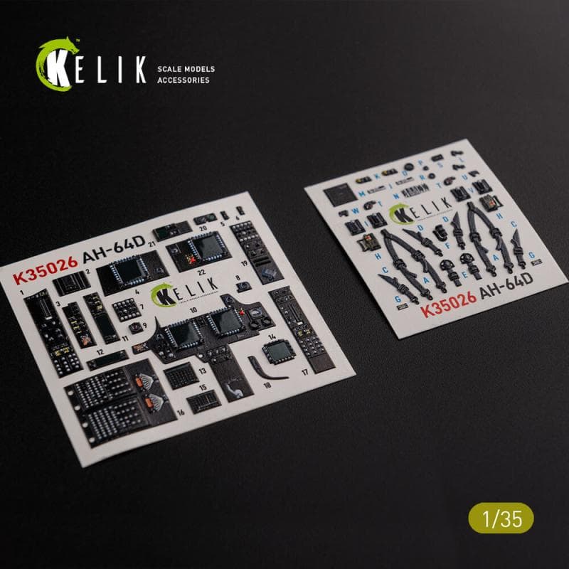 Ah-64d Apache - Interior 3d-Decals [Meng Models]