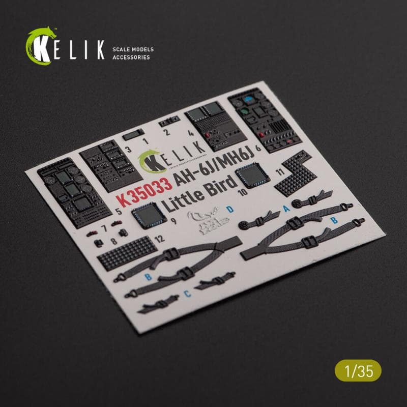 Ah-6j/Mh6j Little Bird - Interior 3d-Decals [Kitty Hawk]