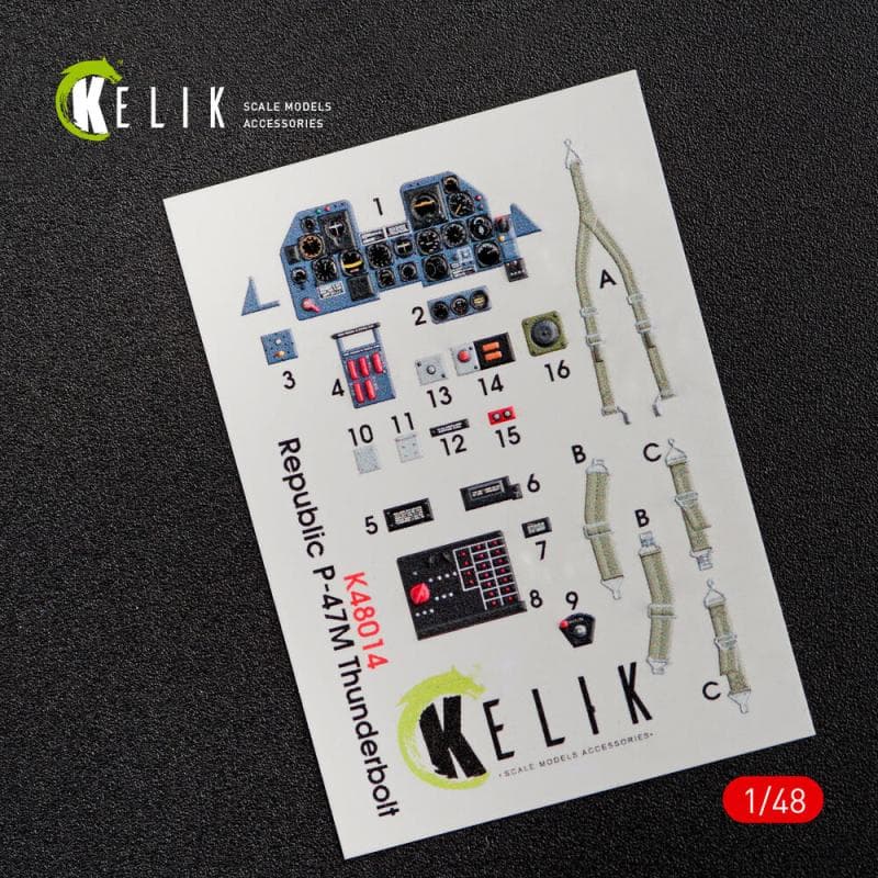 P-47m Thunderbolt - Interior 3d-Decals [Tamiya]