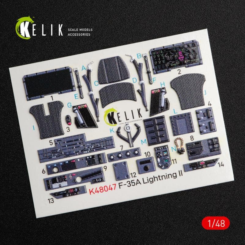 F-35a Lightning Ii - Interior 3d-Decals [Kitty Hawk]