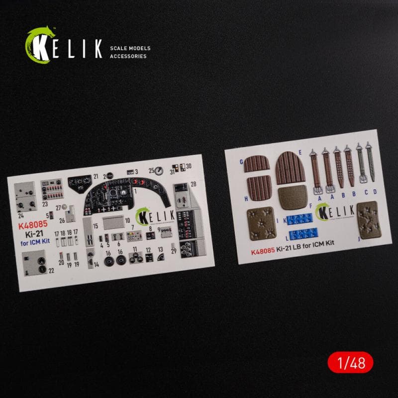 Ki-21 - Interior 3d-Decals [Icm]