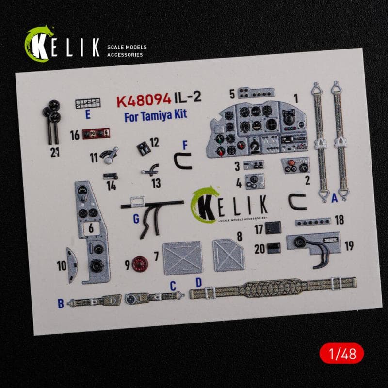 Il-2 Shturmovik - Interior 3d-Decals [Tamiya]