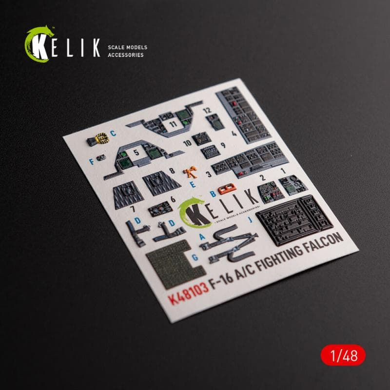 F-16a/C - Interior 3d-Decals [Academy]