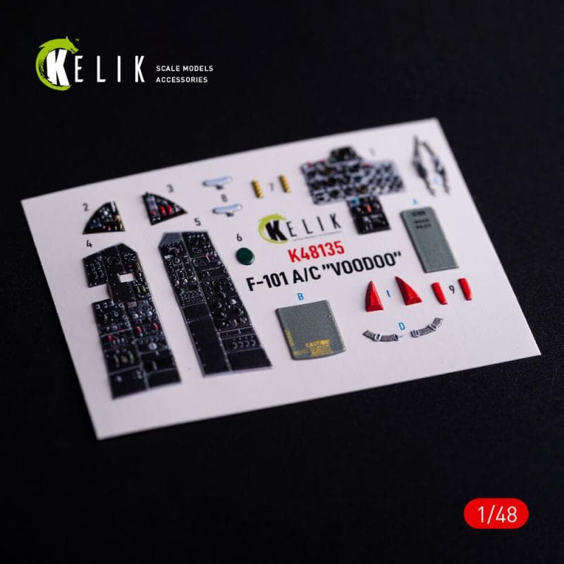 F-101a/C Voodoo - Interior 3d-Decals [Kitty Hawk]