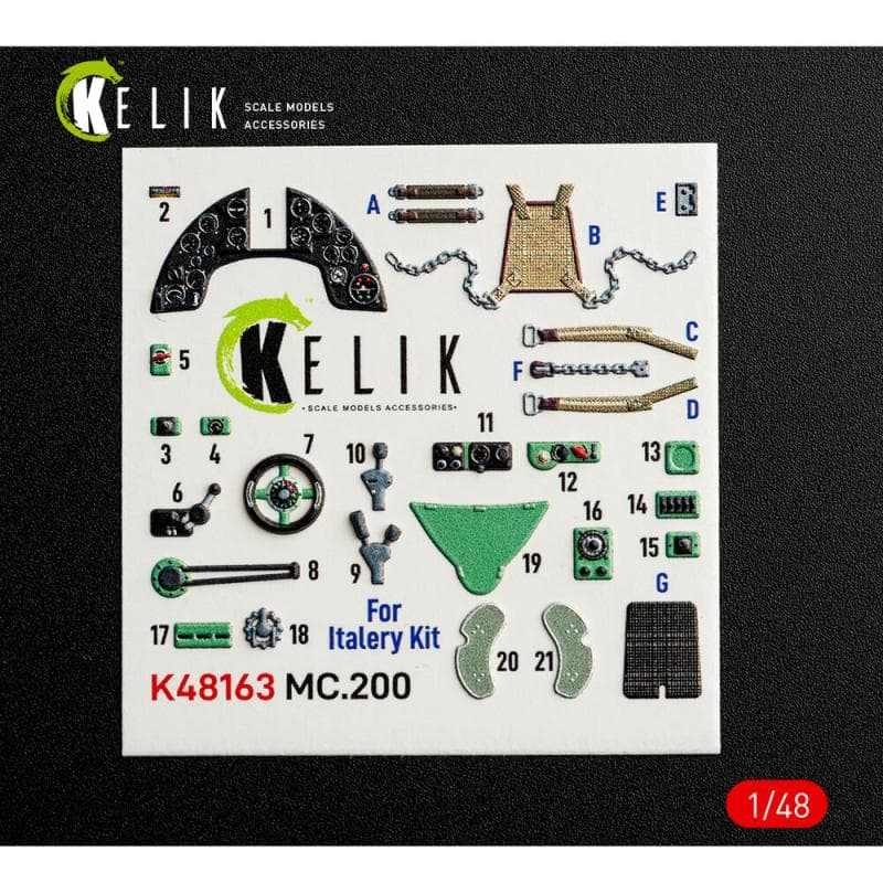 Mc.200 - Interior 3d-Decals [Italeri]