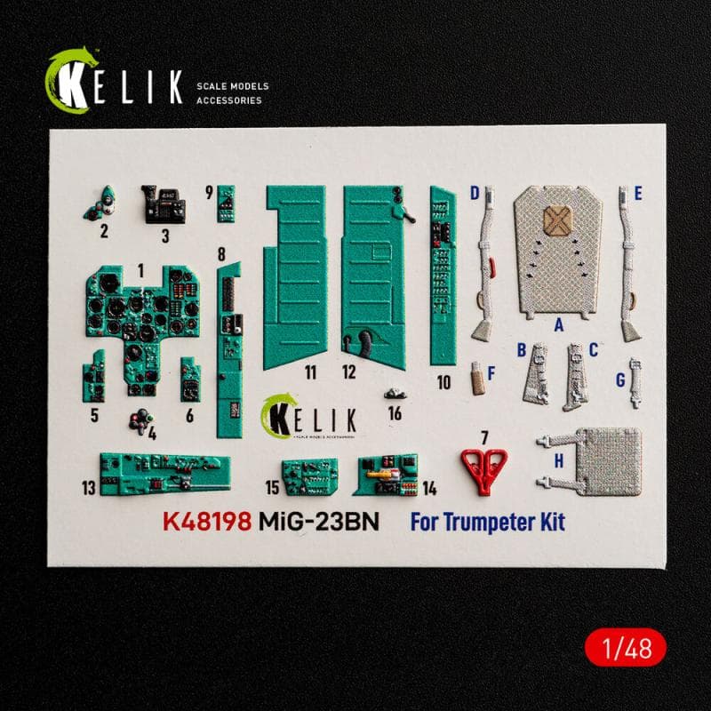Mig-23bn - Interior 3d Decals [Trumpeter]