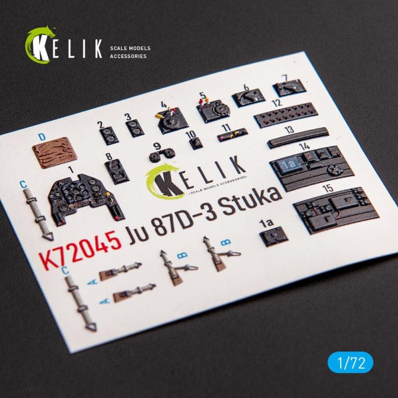 Junkers Ju 87d-3 Stuka - Interior 3d-Decals [Special Hobby]