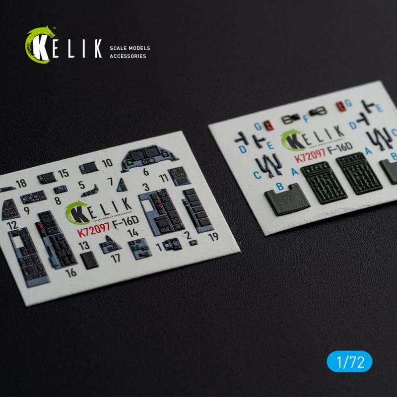 F-16d - Interior 3d-Decals [Revell]
