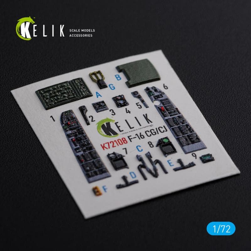 F-16 Cg/Cj - Interior 3d-Decals [Academy]