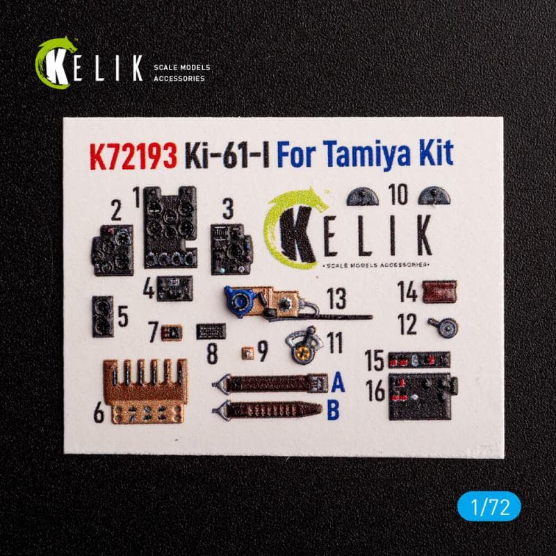 Ki-61 - Interior 3d-Decals [Tamiya]