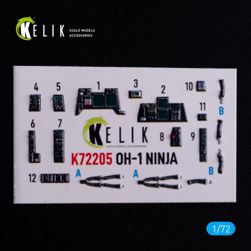 Oh-1 Ninja - Interior 3d-Decals [Aoshima]