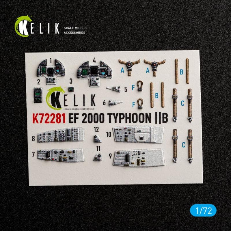 Eurofighter Typhoon Ef-2000 - Interior 3d Decals [Italeri]