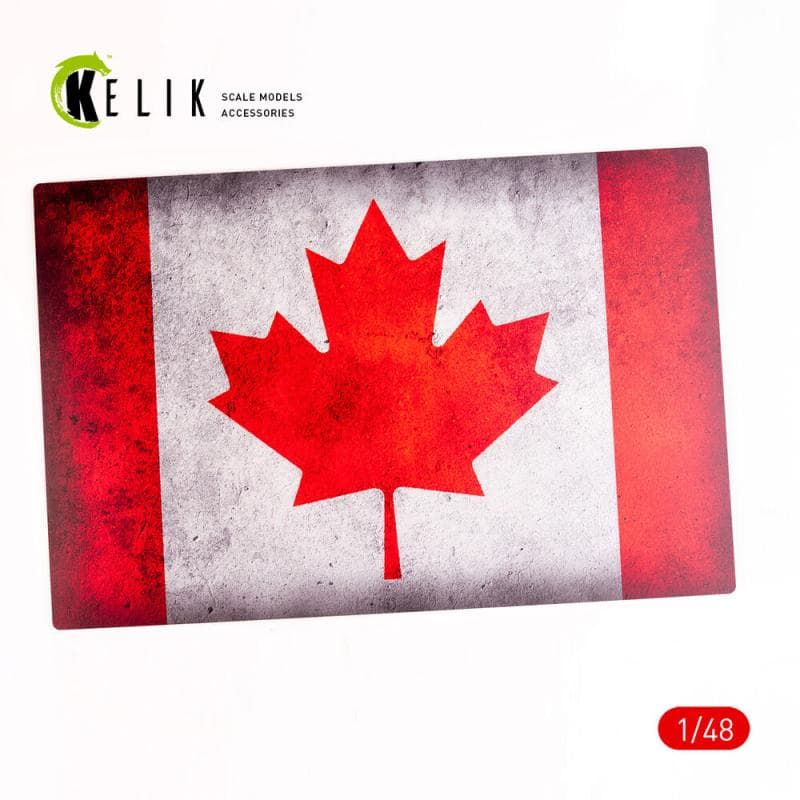 Canada Flag - Base - Acrylic 3 Mm (410 X 270 Mm) (410 G) (1/72 - 1/32)