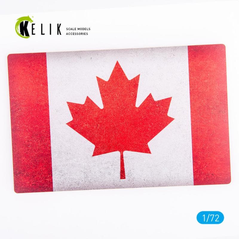 Canada Flag - Base - Acrylic 3 Mm (280 X 180 Mm) (170 G)