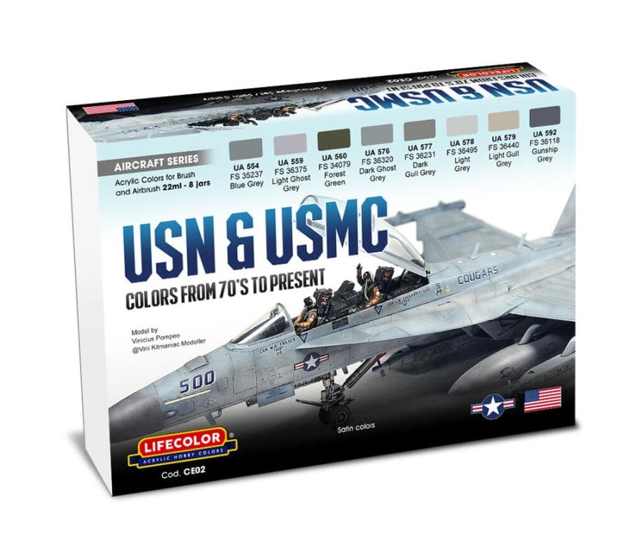 Usn & Usmc Colors From 70´S To Present [8 X 22 Ml]