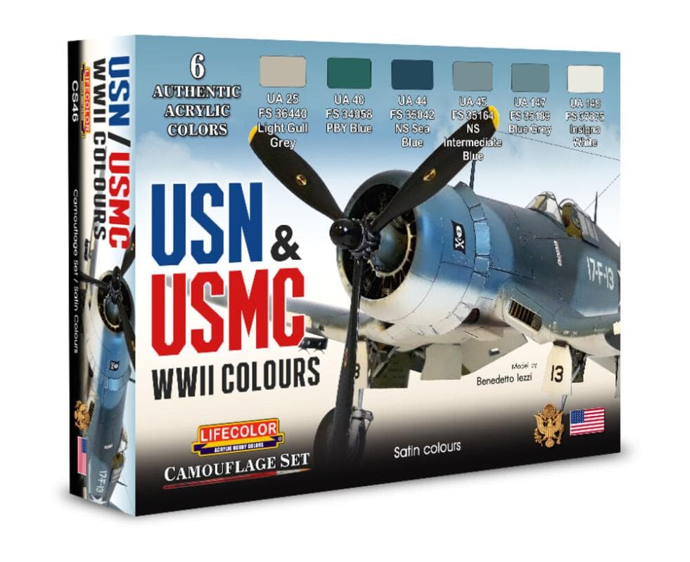 Usn & Usmc Wwii Colors [6 X 22 Ml]