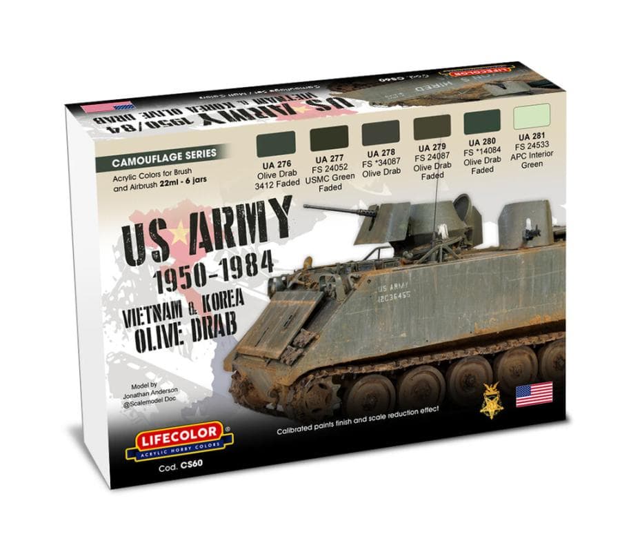 Us Army 1950/84 Vietnam & Korea Olive Drab [6 X 22 Ml]