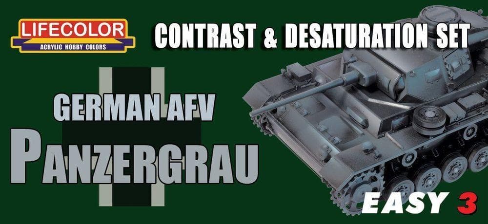 Germ.Afv Panzergrau Contr.&Desaturat.Set