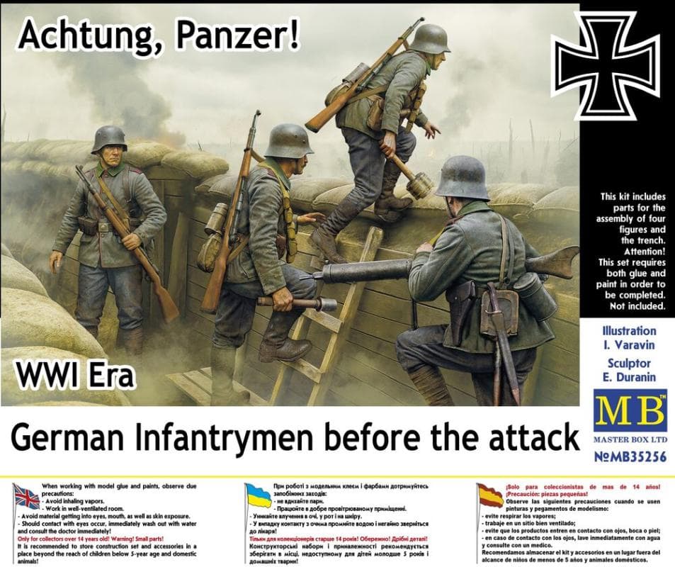 German Infantrymen Before The Attack -  Wwi Era. Achtung, Panzer!