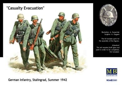 German Infantry Stalingrad Summer 1942 Casualty Evacuation