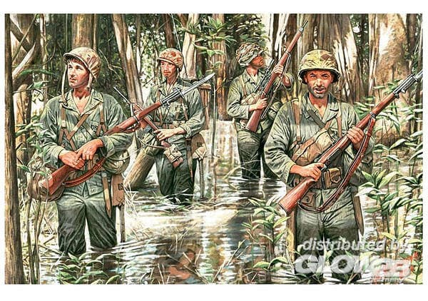 U.S. Marines In Jungle, Wwii Era