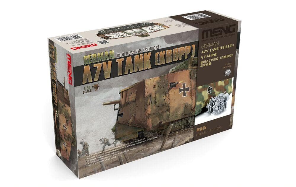 German A7v Tank (Krupp) & Engine - Limited Edition