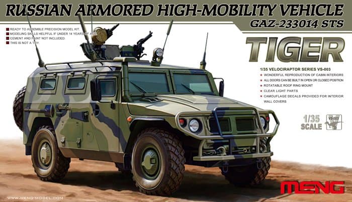 Russian Armored High-Mobility Vehicle Gaz-233014 Sts Tiger
