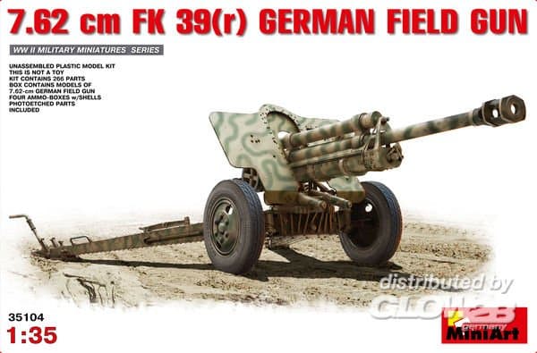 7,62cm F.K.39 German Field Gun