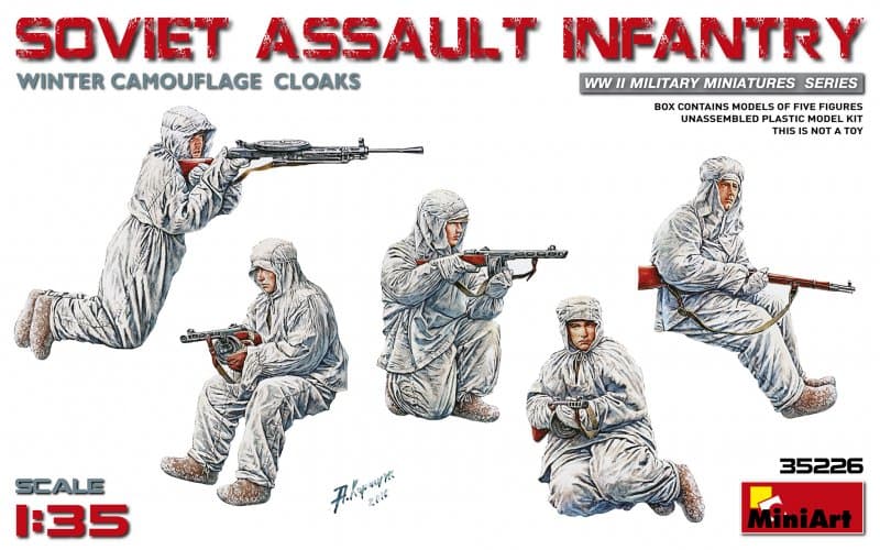 Soviet Assault Infantry (Winter Camouflage Cloaks)