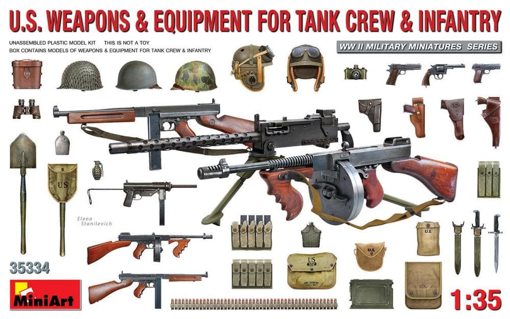 U.S. Weapons & Equipment For Tank Crew & Infantry