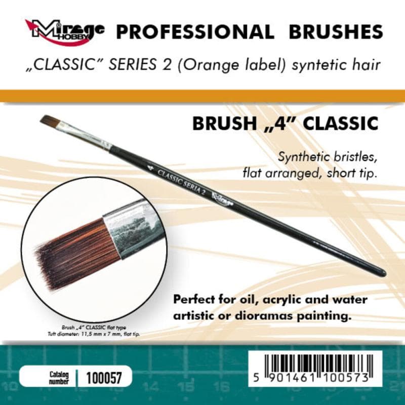 Brush Flat - Classic Series 2 - Size 4