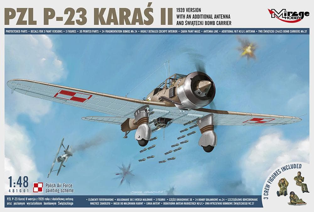 Pzl P-23 Karas Ii,1939 - Version With An Additional Antenna