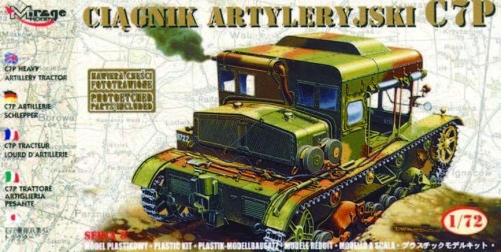 Schwerer Artillerie Traktor C7p Mit Fotoätzteilen