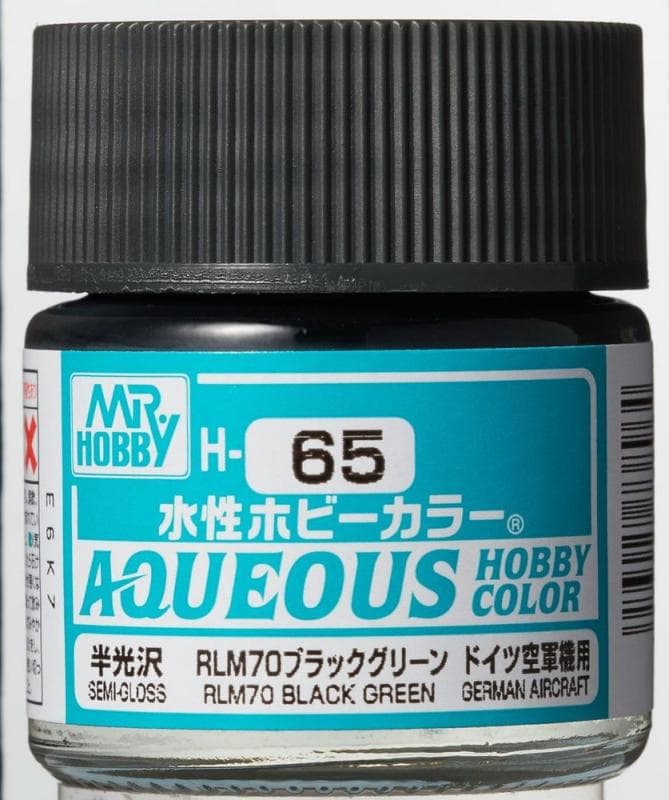 Aqueous Hobby Colors (10 Ml) Rlm70 Black Green