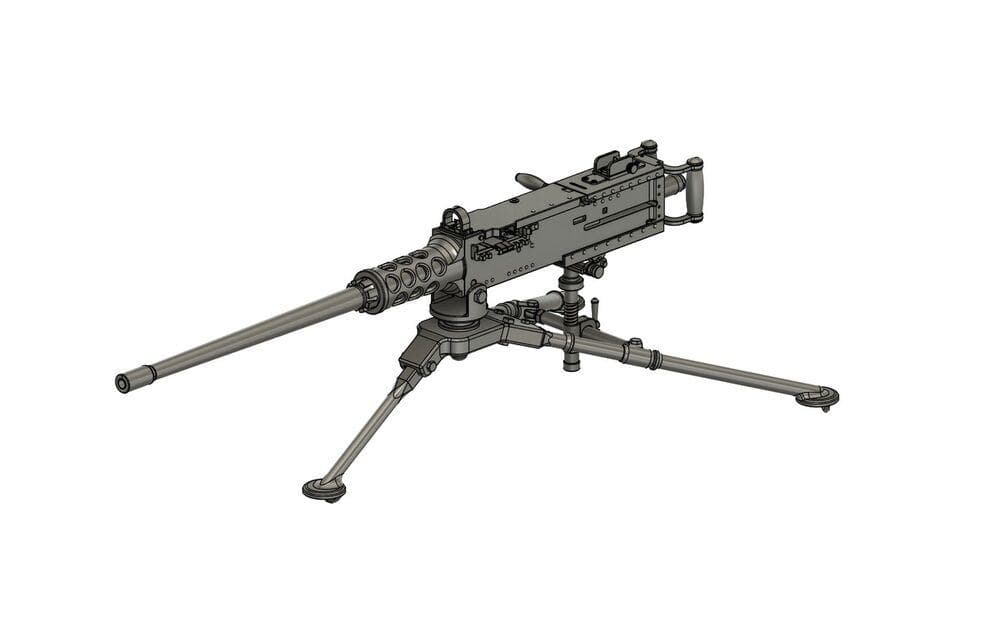 Machine Gun Browning With Tripod