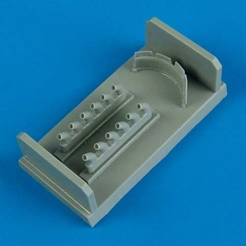 P-40b/C - Exhaust & Damper Cooler [Airfix]