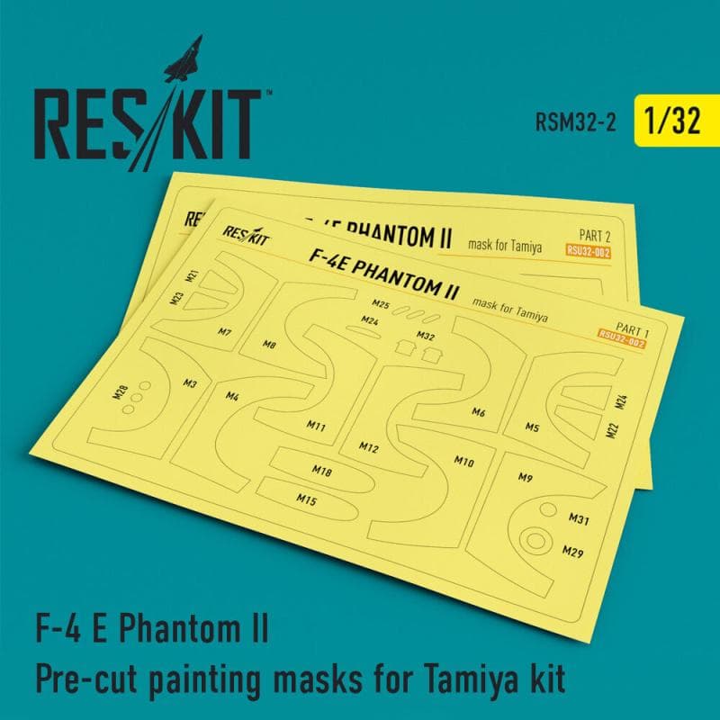 F-4e Phantom Ii - Pre-Cut Painting Masks [Tamiya]