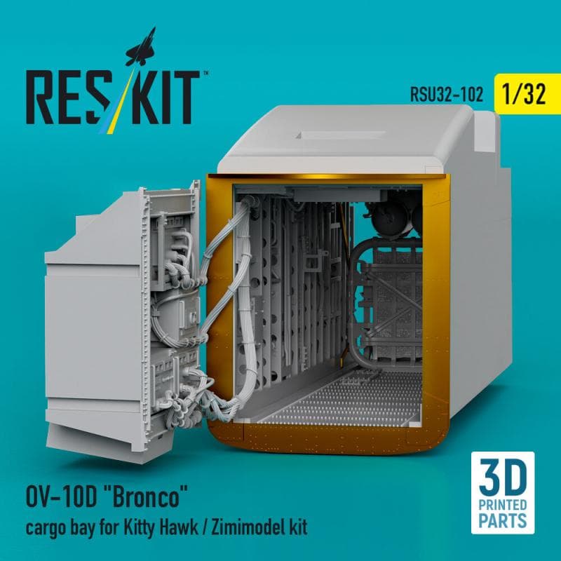 Ov-10d Bronco Cargo Bay [Kitty Hawk] (3d Printed)